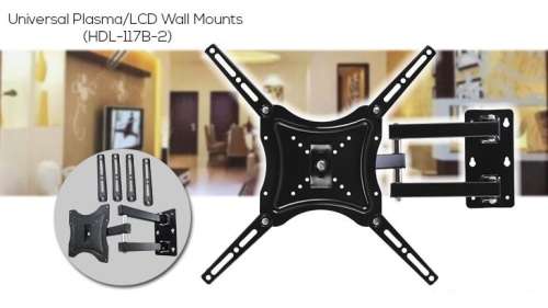 HDL-117B-2 TILT AND SWIVEL TV WALL MOUNT BRACKET FOR FLAT AND CURVED TV¿S