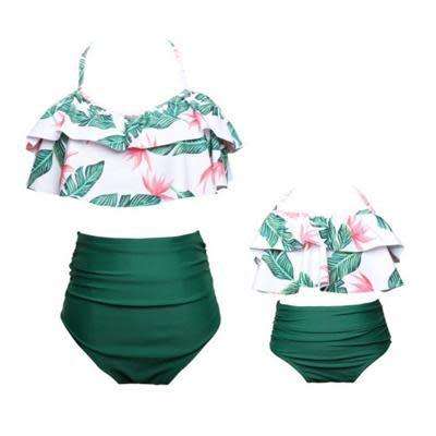 MOTHER OR DAUGHTER MATCHING SWIMSUIT - GREEN