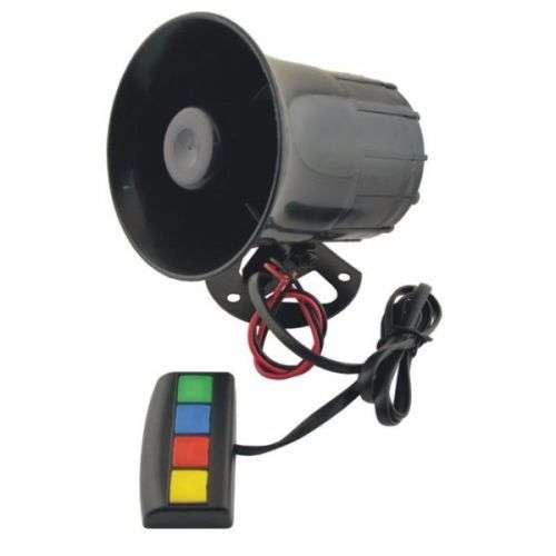 UNIVERSAL MOTORCYCLE/TRUCK 4 SOUND/TONE LOUD HORN/SIREN MAX 12V