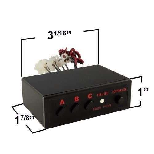 54 LED WHITE/GREEN/AMBER CAR STROBE LIGHTS KIT ON DASH AND/OR GRILL