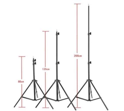 PROFESSIONAL PHOTO PHOTOGRAPHY STUDIO 2M LIGHT STAND TRIPOD FOR LIGHTING KIT