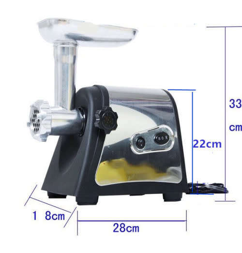 STAINLESS STEEL 2800W ELECTRIC MEAT GRINDER MINCER SAUSAGE MAKER STUFFER