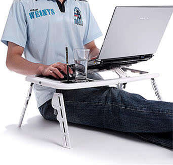 E-TABLE  LAPTOP TABLE WITH USB COOLING PAD