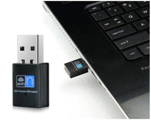 300MBPS WIFI WIRELESS ADAPTER 802.11 B/G/N NETWORK LAN MINI USB ADAPTER