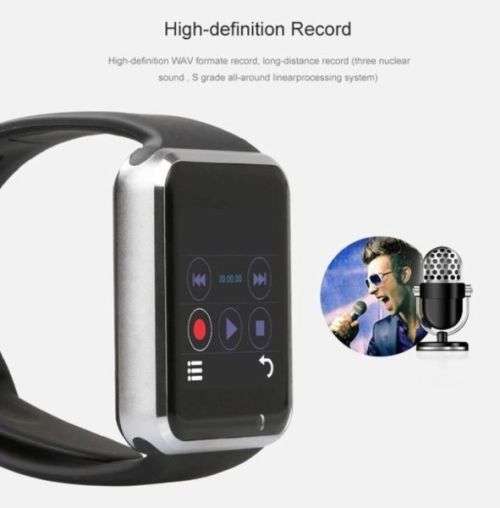 BLUETOOTH SMART WATCH SUPPORT SIM SLOT TF CARD PHONE WITH CAMERA FOR ANDROID IOS