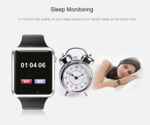 BLUETOOTH SMART WATCH SUPPORT SIM SLOT TF CARD PHONE WITH CAMERA FOR ANDROID IOS