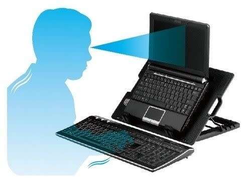 ERGOSTAND  LAPTOP COOLING PAD AND STAND