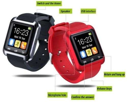 SMART WRIST WATCH PHONE MATE BLUETOOTH U80 FOR ANDROID IPHONE IOS