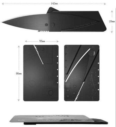 CARDSHARP CREDIT CARD FOLDING RAZOR SHARP WALLET KNIFE SURVIVAL TOOL THIN