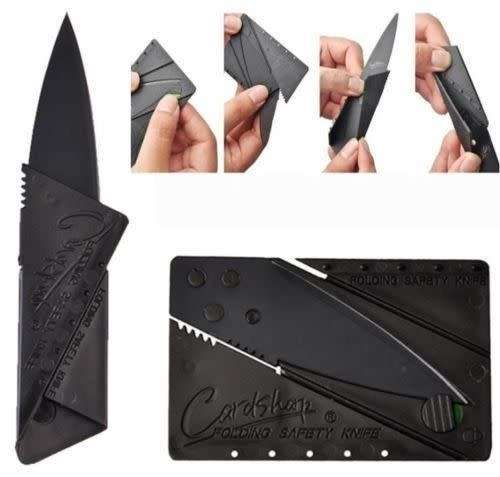 CARDSHARP CREDIT CARD FOLDING RAZOR SHARP WALLET KNIFE SURVIVAL TOOL THIN