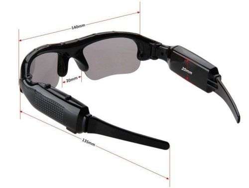 SPY CAMERA GLASSES HD SUNGLASSES VIDEO DV RECORDER CAMCORDER DVR EYEWEAR