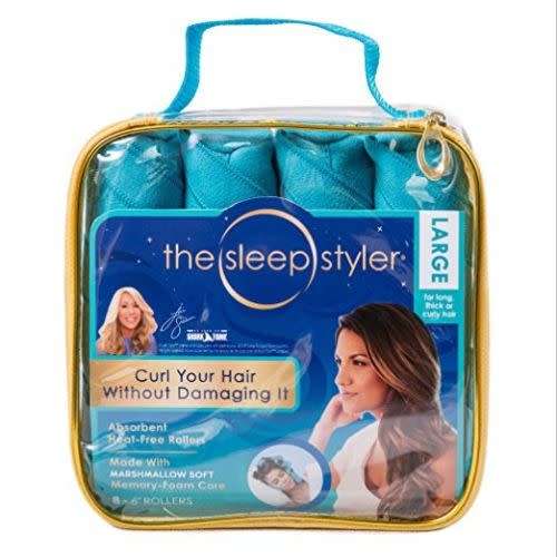 THE SLEEP IN STYLER FOR LONG HAIR NIP 8 ROLLERS CURLERS