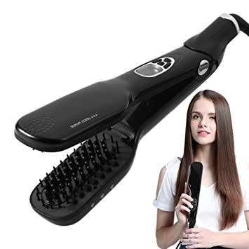 UMATE PROFESSIONAL STEAM 3D COMB HAIR STRAIGHTENER BRUSH WITH LCD DISPLAY