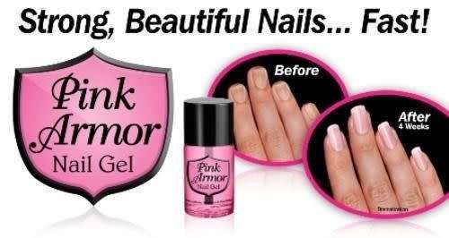 PINK ARMOR NAIL POLISH