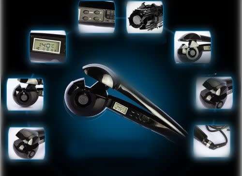 PROFESSIONAL CURLING IRON WAVE AUTOMATIC HAIR CURLER SALON ROLLER LCD DISPLAY
