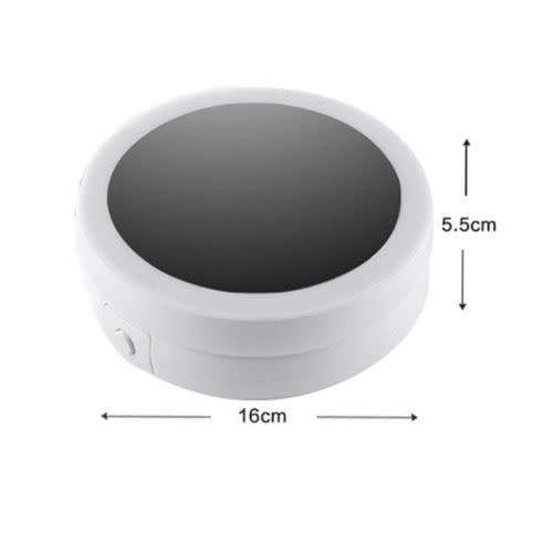 FOLD AWAY MIRROR LED-ILLUMINATED DOUBLE SIDED