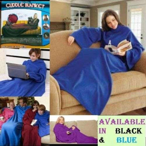 CUDDLE BLANKET THE BLANKET WITH SLEEVES
