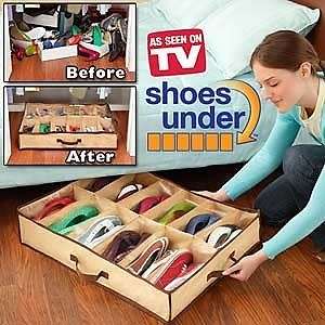 SHOES UNDER SPACE SAVING SHOE ORGANIZER & PROTECTOR