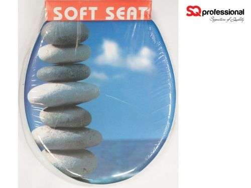 SOFT PADDED PRINTED TOILET SEAT