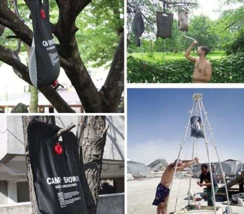 20L SOLAR ENERGY HEATED SHOWER PIPE BAG FOR SPORT CAMPING HIKING CAMP OUTDOOR