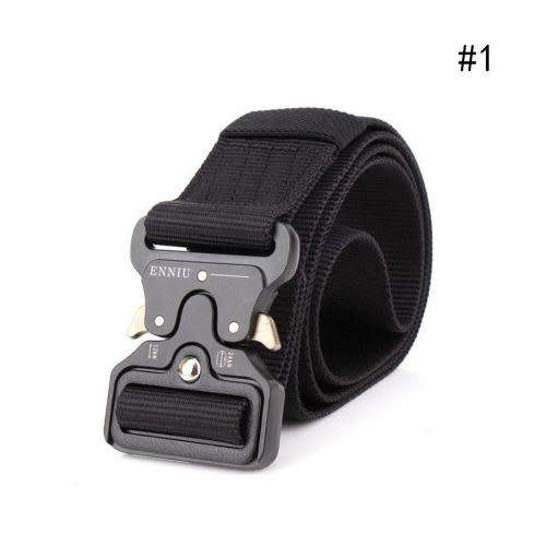 OUTDOOR HEAVY DUTY RIGGER MILITARY TACTICAL BELT WITH QUICK-RELEASE METAL BUCKLE
