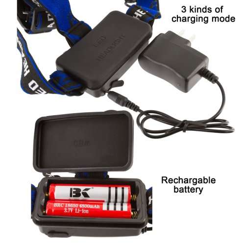 ULTRA BRIGHT CREE T6 1000LM LED ZOOM HEADLAMP HEADLIGHT TORCH FLASHLIGHT BATTERY OPERATED