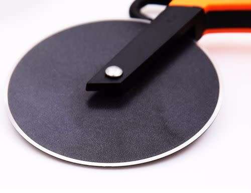 KITCHEN GADGET PIZZA CUTTER SLICER BIKE SHAPE STAINLESS STEEL WHEEL