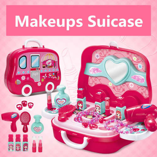 PLAY HOUSE TOYS GIRL GROOMING TOYS MODEL HAPPY MAKEUP PRETEND PLAY TOYS GIFT FOR KIDS