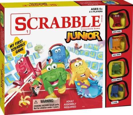 SCRABBLE JUNIOR  DOUBLE SIDED BOARD GAME