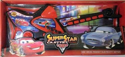 CARS  TOY STORY OR SPIDERMAN BUTTON GUITAR