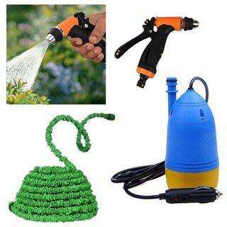 12v High Pressure Car Washer With Submersible Pumps + Special Hose Pipe10m + Water Gun
