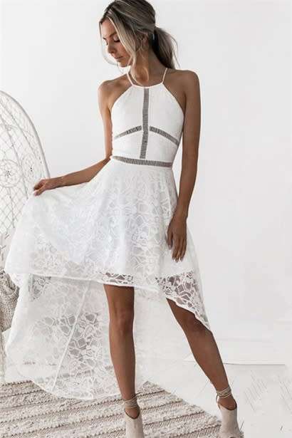 ladies white lace dress 2018 women elegant sleeveless bohemian summer dress