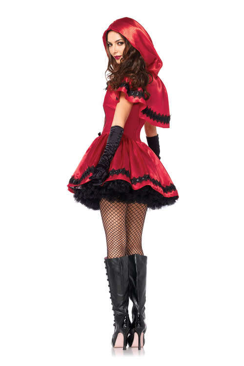Little Red Riding Hood Costume Dress with Cape