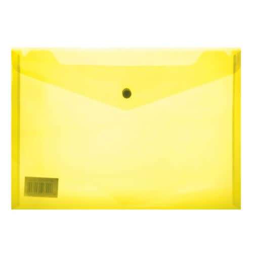 A4 Carry Folder With Stud 180 Micron Yellow