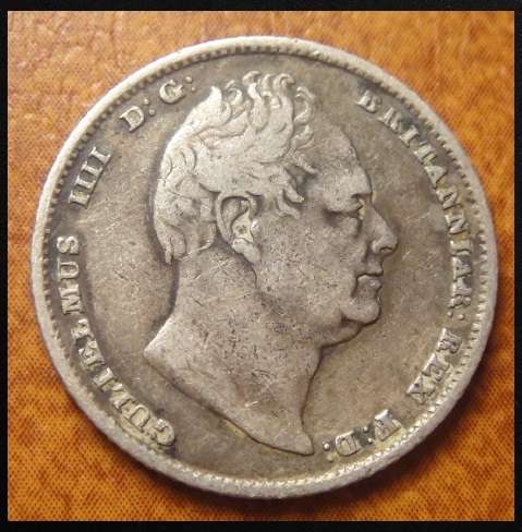 Crazy R1 Start! 1836 Sterling Silver Sixpence of King William IIII of Great Britain