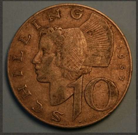 Crazy R1 Start!  1957 Silver Schilling of Austria