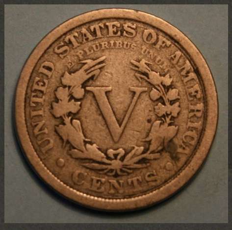 Crazy R1 Start!  1900 V Nickel of The United States