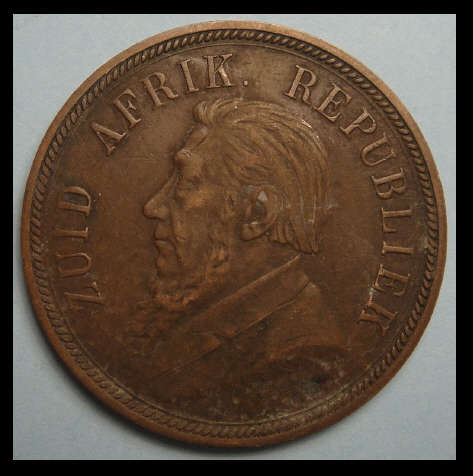 Crazy R1 Start! 1898 Penny of Paul Kruger ZAR