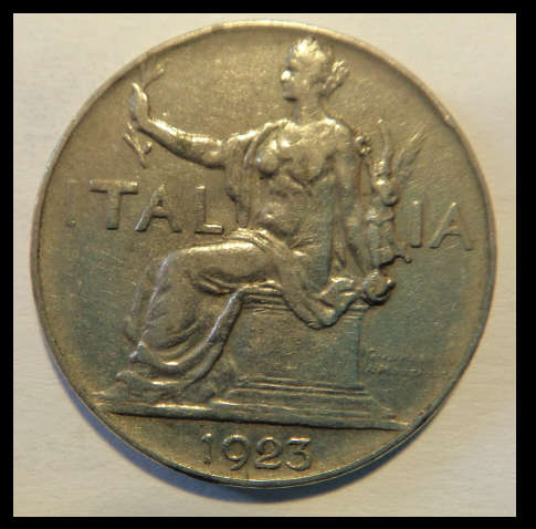 Crazy R1 Start! 1923 One Lire of Italy