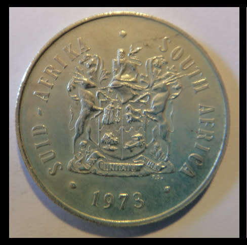 Crazy R1 Start! Republic of South Africa 80% SILVER R1 of 1973
