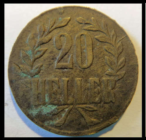 Crazy R1 Start! German East Africa 20 Heller of 1916 (T)