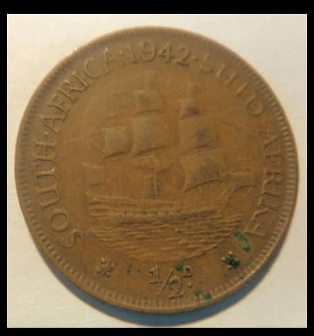 Crazy R1 Start! Union of South Africa, Half Penny of 1942