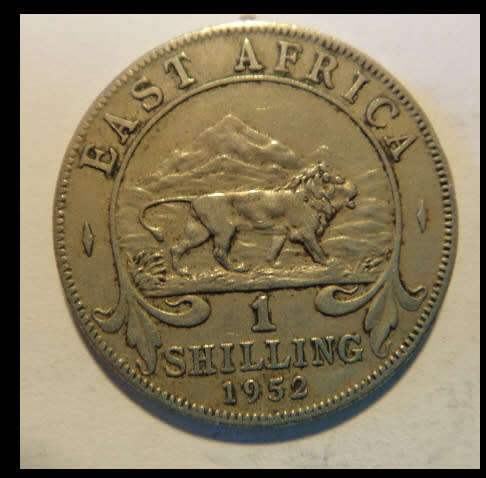 Crazy R1 Start! East Africa, One Shilling of King George VI of 1952