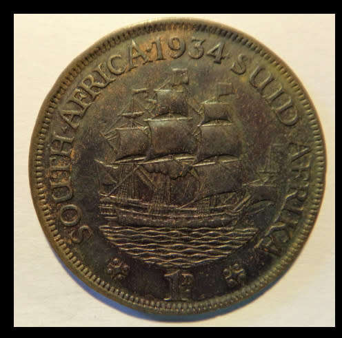 Crazy R1 Start! Union of South Africa, Penny of 1934