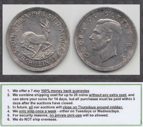 Crazy R1 Start! SILVER Five Shillings // Crown of 1948