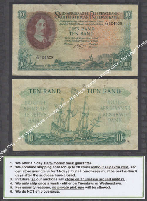 Crazy R1 Start! Republic of South Africa, Ten Rand of 1962