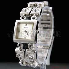 *** GUESS HIGH VOLTAGE LADIES SILVER WATCH - U95028L*** 100% AUTHENTIC!!! ***
