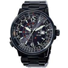 CITIZEN NIGHTHAWK ECO-DRIVE PILOTS WATCH BJ7019-62E