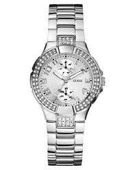 *** GUESS SILVER PRISM CRYSTAL LADIES WATCH - U12003L1 *** BEST SELLER ***