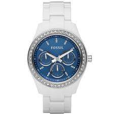 *** FOSSIL STELLA BLUE DIAL CRYSTALLIZED LADIES WATCH - ES2666 *** BRAND NEW!! ***